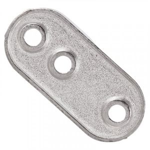 Soporte 30x15mm HTU100-01 Tubo Cromado Ovalado