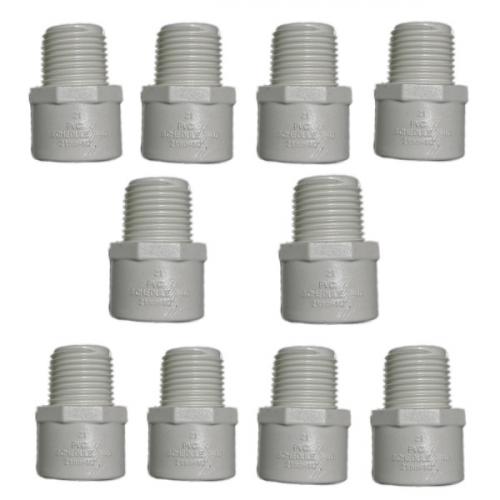 Adaptador Macho 1/2 Pulgada Presion Pack 10 Unidades Gerfor