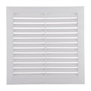 Rejilla Ventilación 30 x 30 cm Gas Tipo Persiana Blanco