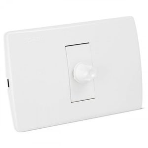 Dimmer Sencillo Spazio Rotativo Blanco