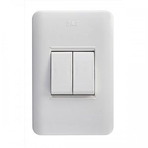 Interruptor Doble Boreale Blanco