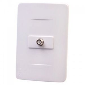Toma coaxial tv bco ultra basica