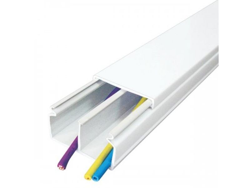 Canaleta Regleta Plastica Adhesiva Pvc Para Cables 40 X 25mm