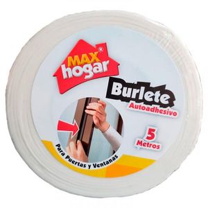Burlete Autoadhesivo Puertas Ventanas Blanco x5m