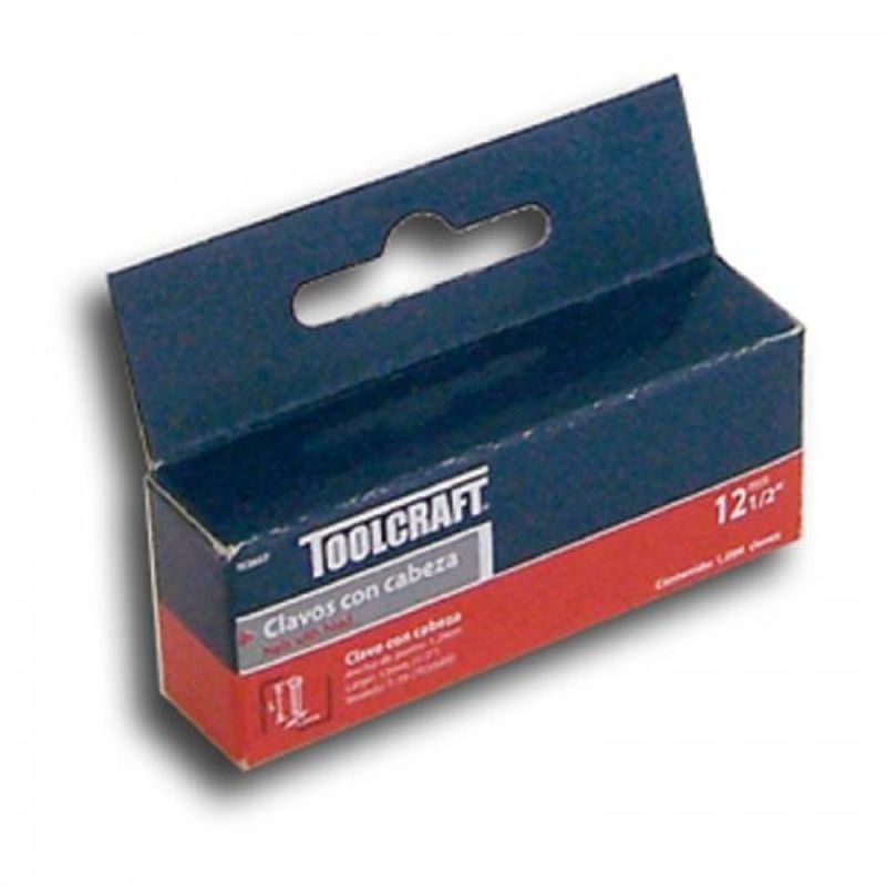 Clavos Calibre 12 Largo 1 3/4 Clavadora Neumatica 30Rollos ToolCraft TC5326