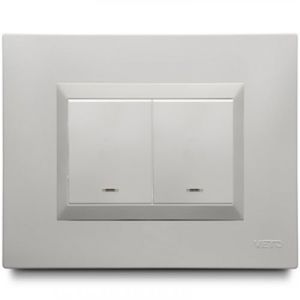 Interruptor Doble Blanco Plua