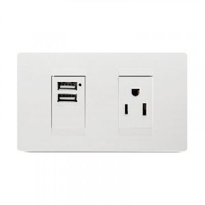 Mixto Tomacorriente Amer 2P+E+Toma Usb Premium