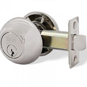 Cerrojo Resbalon Yale 170 Llave Llave Satinado