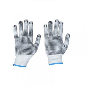 Guante en Hilaza con Puntos en Pvc