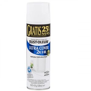 Aerosol Ultracover 2x Blanco Brillante Extracontenido 425gr