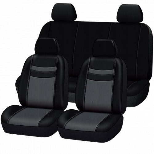 Funda Auto Basico Negro/gris