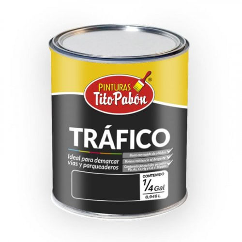 Pintura Trafico 1/4 Gl Amarillo