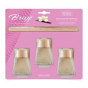 Tripack Palitos de Rattan Delicias de Vainilla 60ml c/u
