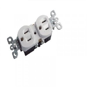 Toma Doble P.T Tipo Americano S/Placa Blanco Emp*32