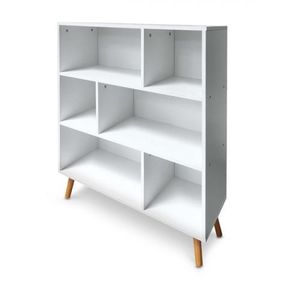 Librero Rummy S 80x30x100 Blanco