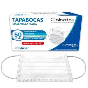 Tapabocas 3 Capas Nivel 1 Kids - 50 Unidades - Con Empaque Individual
