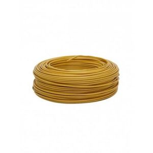 Alambre Cobre N10 Amarillo 1Mt .