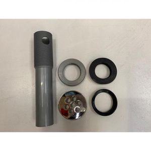 Desague Lvm Sencillo Con Rebose Tapa Cromo, Plastico