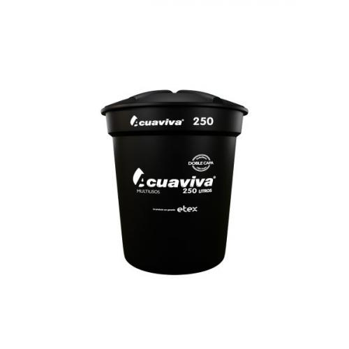 TANQUE ACUAVIVA 250 LTS. NEGRO COLOMBIT