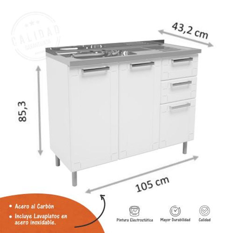 mueble-inferior-con-lavaplatos-2-cajones-105cm-blanco-2