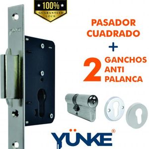 Cerradura Auxiliar Seguridad Pasador Cuadrado