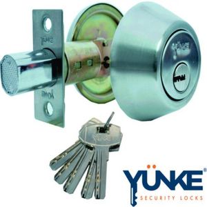 Cerrojo De Sopreponer Llave-Llave Inox Satin