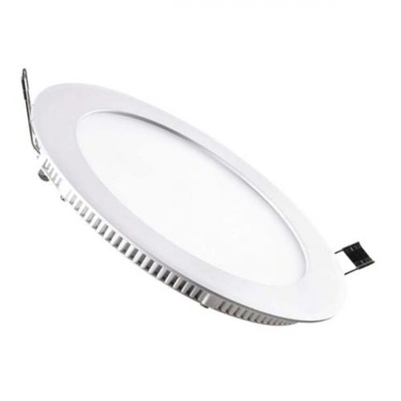 06 - PANEL LED 12W 6 LUZ NEUTRA 4100K REDONDO INCRUSTAR $ 14.200