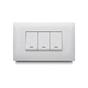 Interruptor Triple Boton Ancho