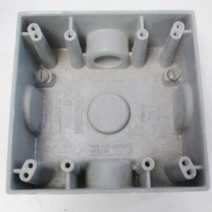 Caja Cuadrada 3/4" 4x4 RC0483 Intemperie 2 Salidas