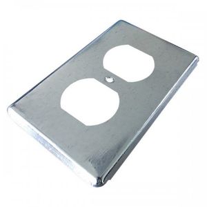 Tapa Toma Doble 2" x 4" Metálica
