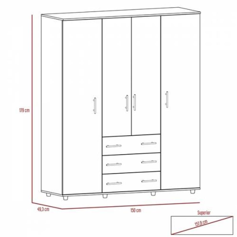 Closet-Fontan-180X150X50-Rta-CoA±ac-Blanco