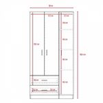 Closet-Austral-3P-180X90X47-Rta-Wengue