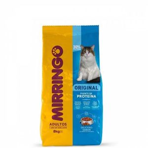 Alimento seco para gatos adulto sabor proteína x8kg Mirringo