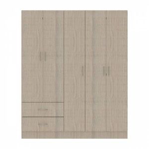 Closet Belo 5 Puertas 150x47x183Cm Roma Blanco
