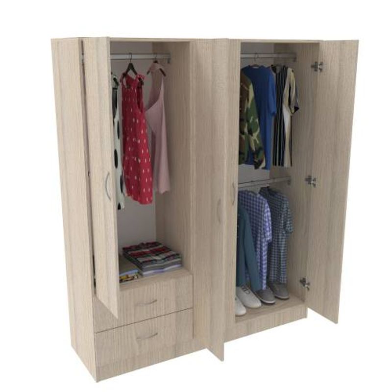 Closet-Belo-5-Puertas-150X47X183Cm-Roma-Blanco