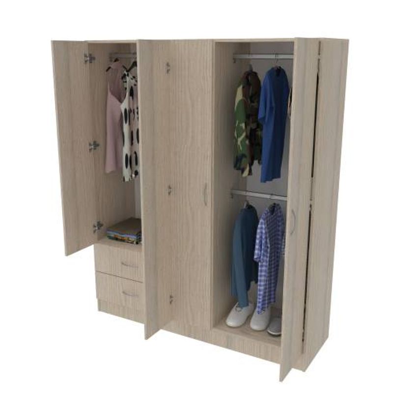 Closet-Belo-5-Puertas-150X47X183Cm-Roma-Blanco