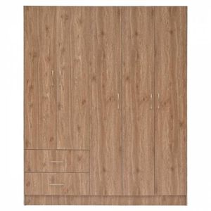 Closet Belo 5 Puertas 150x47x183Cm Palermo Blanco