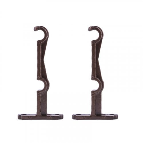 Soporte 1/2" Doble Café