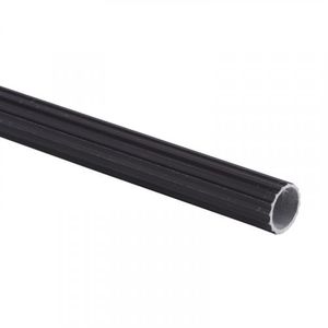 Tubo 1/2" x 2.5m Cortina Ranurado Aluminio Café