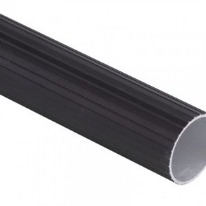 Tubo 1" Aluminio Ranurado Café x2m