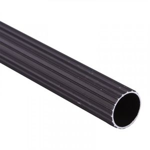 Tubo 3/4" Aluminio Ranurado Café x1.5m