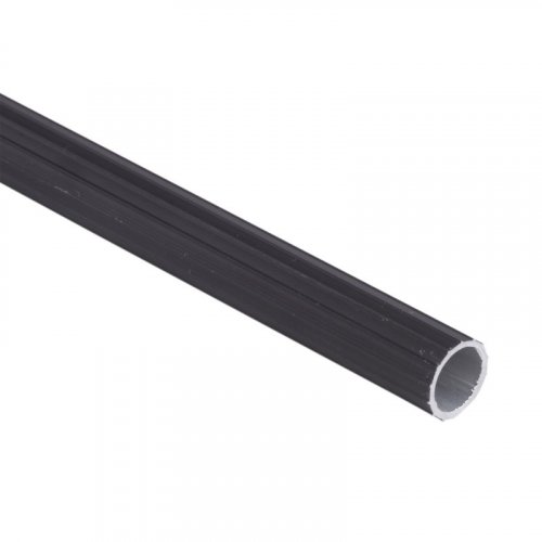 Tubo 1/2" x 1.5m Cortina Ranurado Aluminio Café
