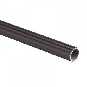 Tubo 1/2" Aluminio Ranurado Café x1m