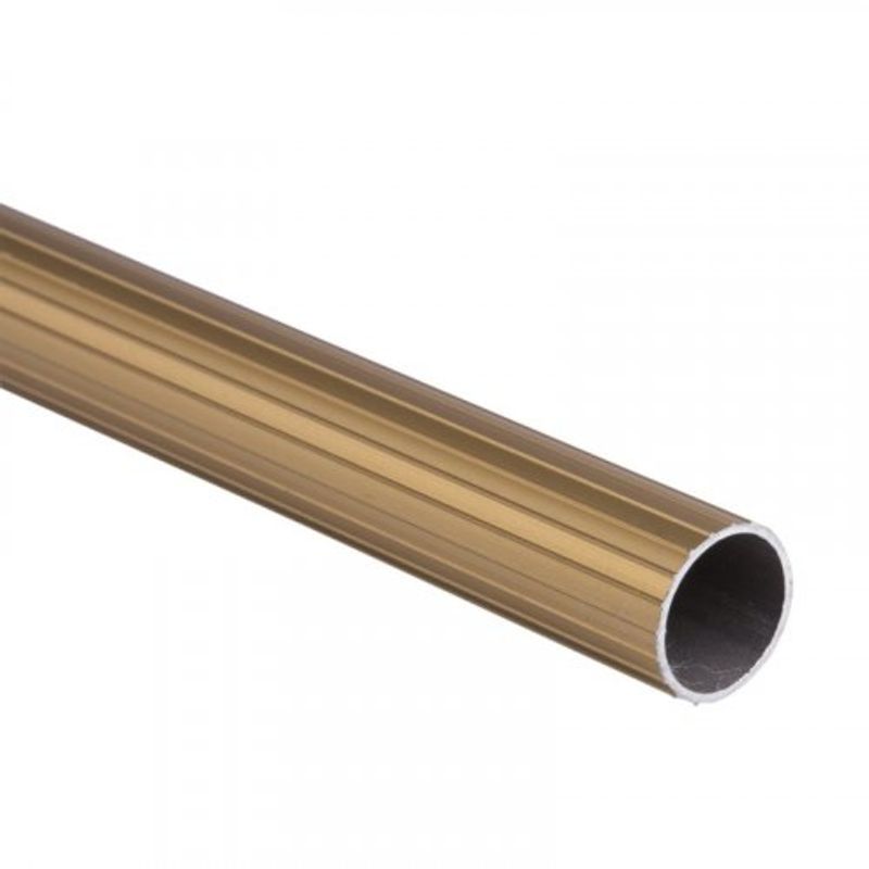 Tubo-3-4-quot--Aluminio-Ranurado-Dorado-x2.5m