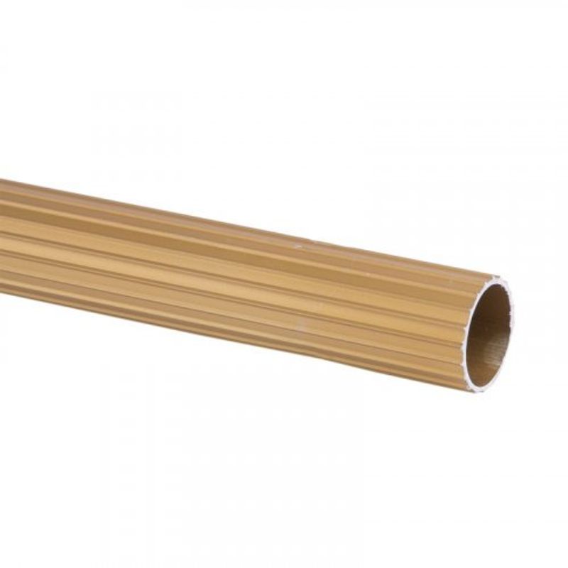 Tubo-3-4-quot--x-1.5m-Cortina-Ranurado-Aluminio-Dorado