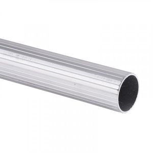 Tubo 1" x 3m Cortina Ranurado Aluminio Cromado