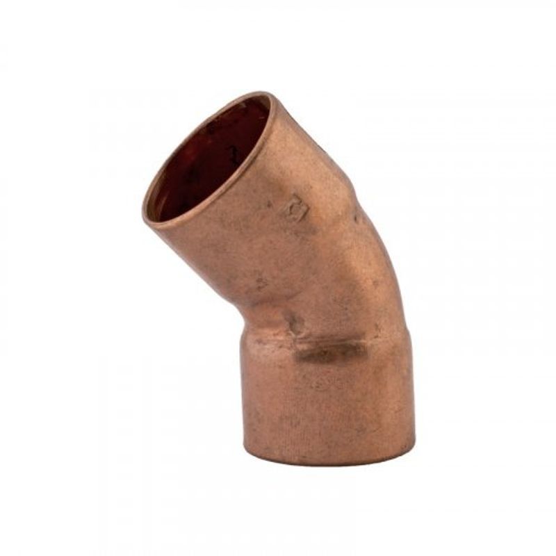 Codo-1-quot--45A°-Cobre