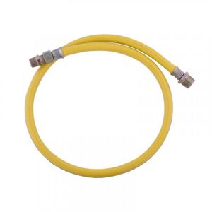 Conector 1/2" x 3/8" Flexible Gas Amarillo x1m