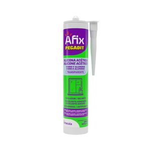 Silicona Pegadit Vidrio y Aluminio Transparente 280ml Afix