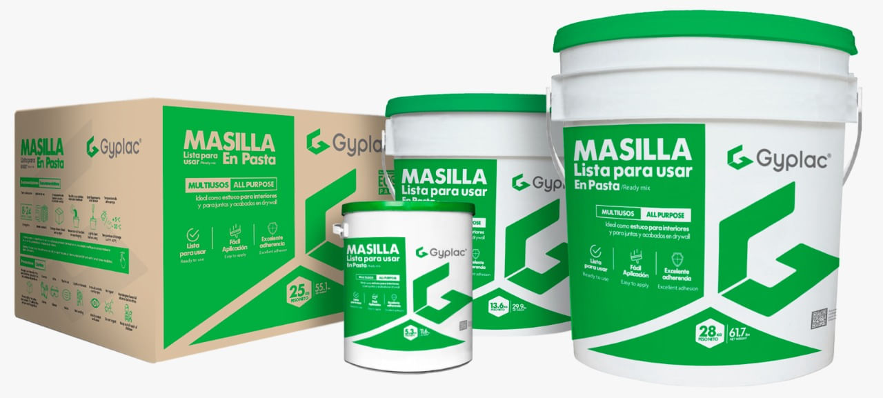 Gyplac Masilla Antihumedad, Productos